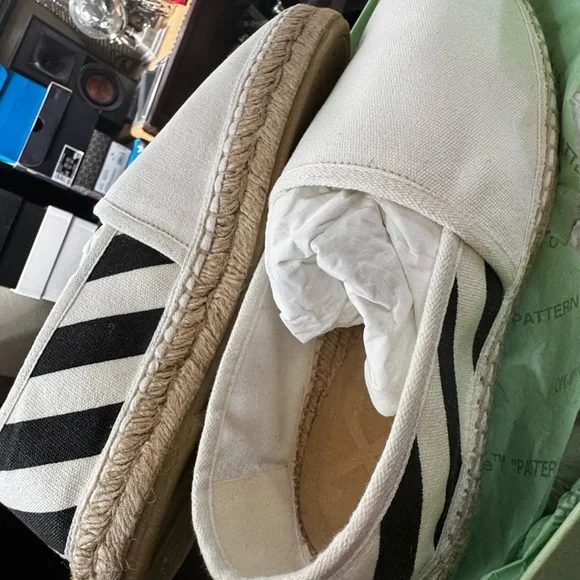 Off-White Black and White Espadrilles - Picture 6 of 6